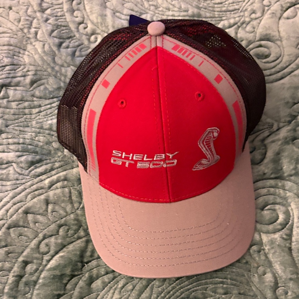 Ford Shelby GT500 Red and Gray Hat